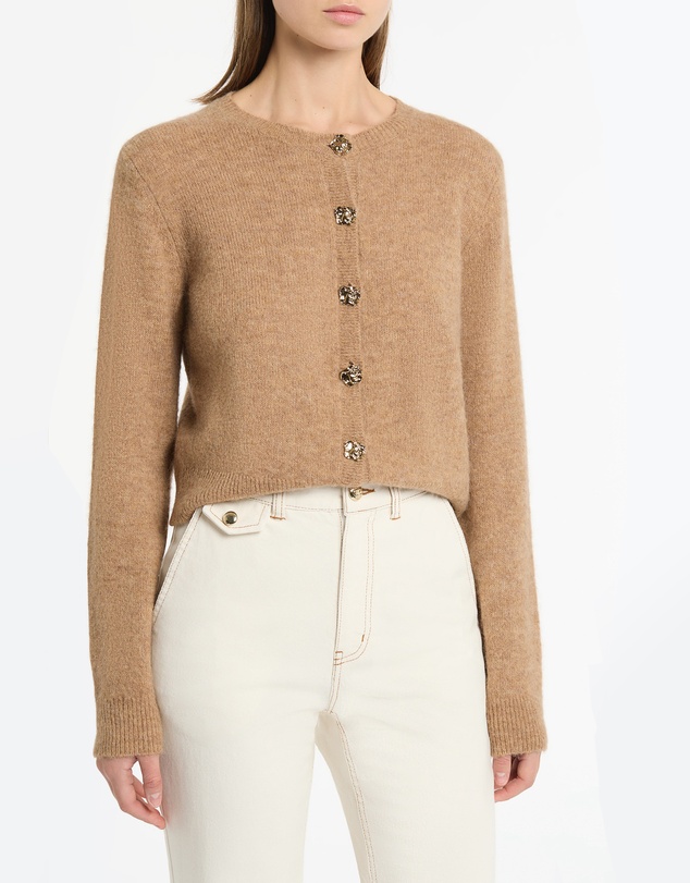 Carla Zampatti - Praline Brushed Knit Cardigan