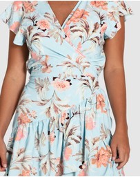 Belle & Bloom - Love Shack Mini Wrap Dress