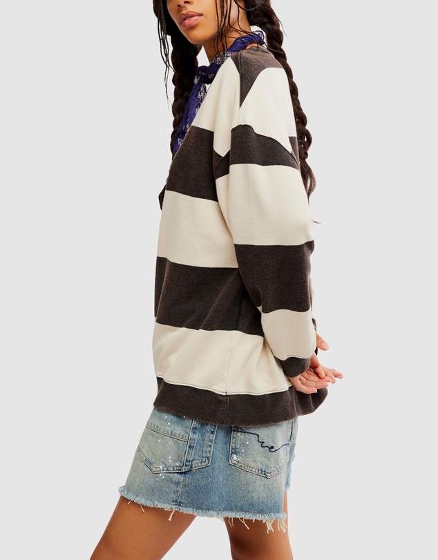 Free People - Classic Stripe Crew Wide