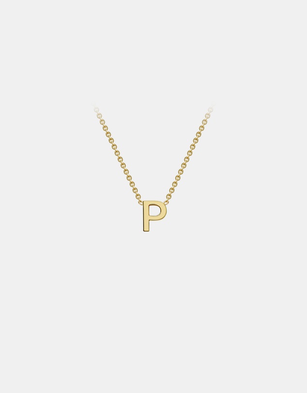 Zoe Olivia - 9K Gold Initial P Necklace