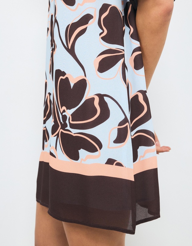 AERE - Nori Short Sleeve Viscose Mini Dress