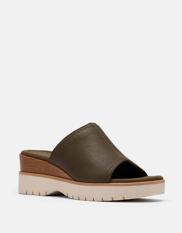 Clarks - Diaz Slide Dark Olive