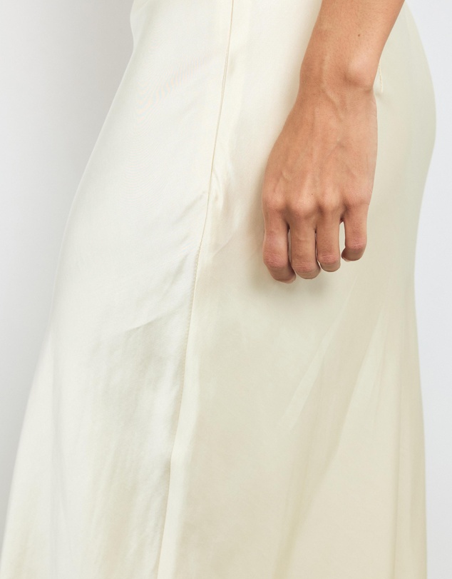AERE - Bias Maxi Satin Skirt