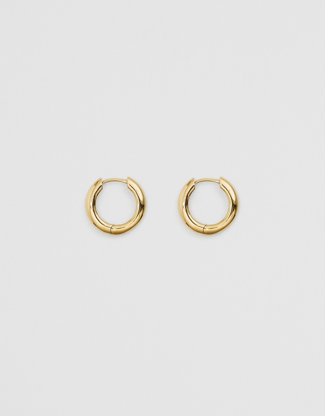 Country Road - Tarnish-resistant Large Slim Hoop