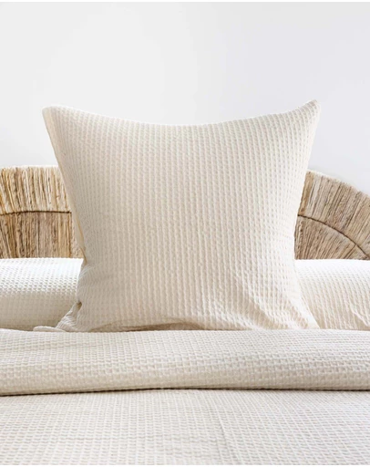 Bambury - Dorset Waffle European Pillowcase
