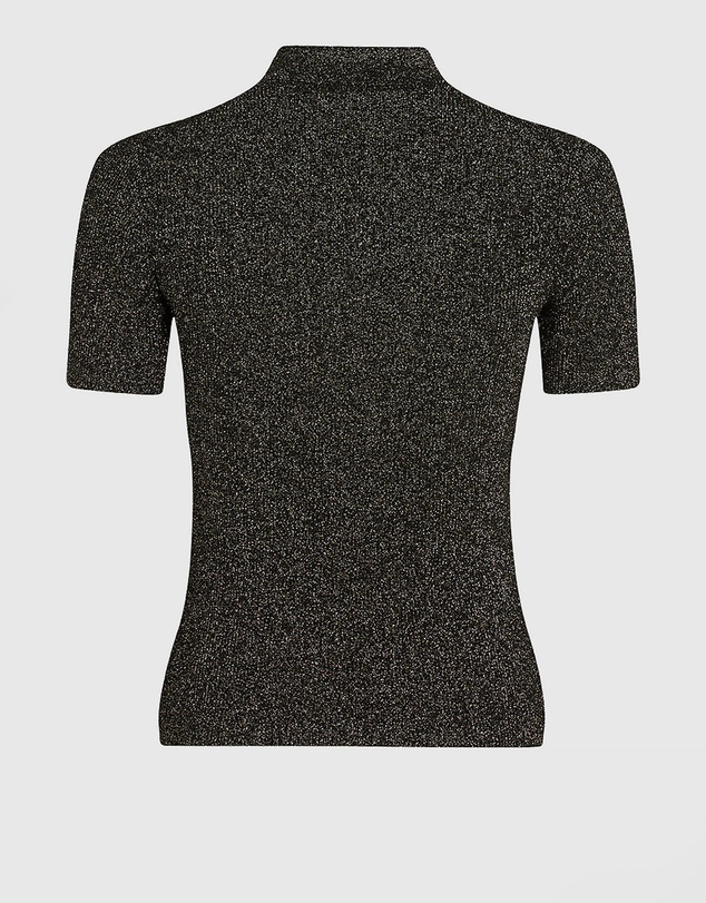 Karl Lagerfeld - Lurex Knit Polo Shirt