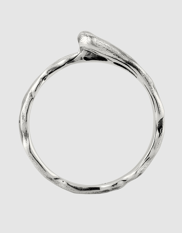 Kuzzoi - ICONIC EXCLUSIVE - Organic Band Ring in Oxidised 925 Sterling Silver