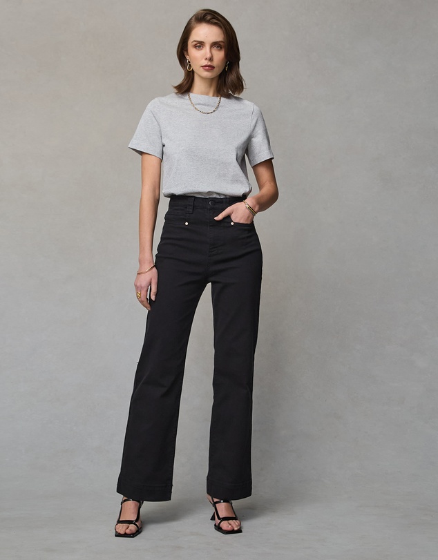 DRICOPER DENIM - Maarte Black Wide Leg Jeans