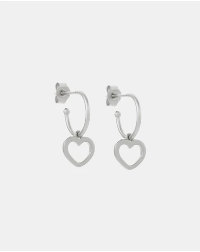 Karen Walker - Heart Hoop Earrings