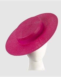 Max Alexander - Fuchsia Boater Hat