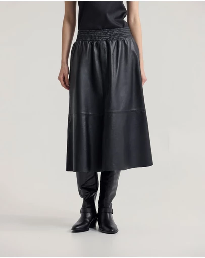Oxford - Jaya Leather Midi Skirt