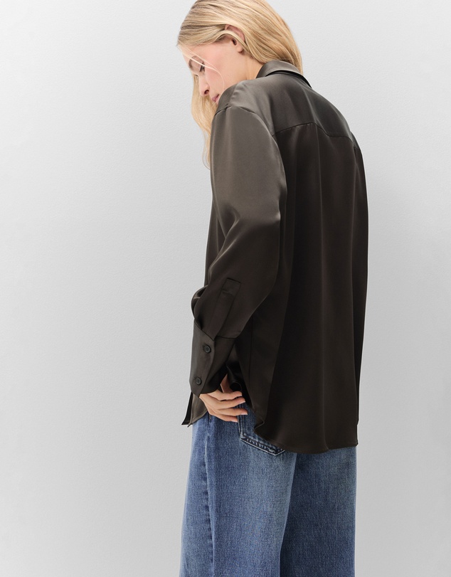 UNISON - Satin Oversized Shirt