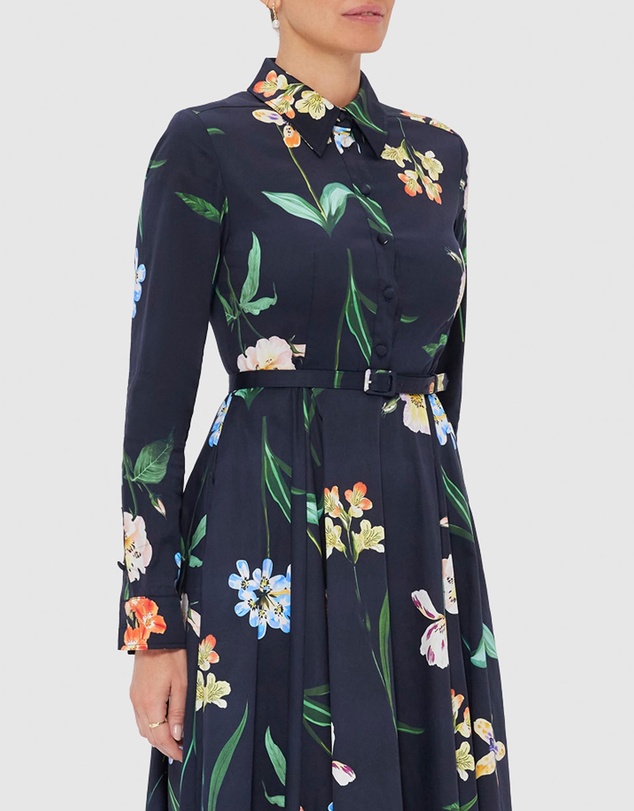 LEO LIN - Zara Shirt Midi Dress