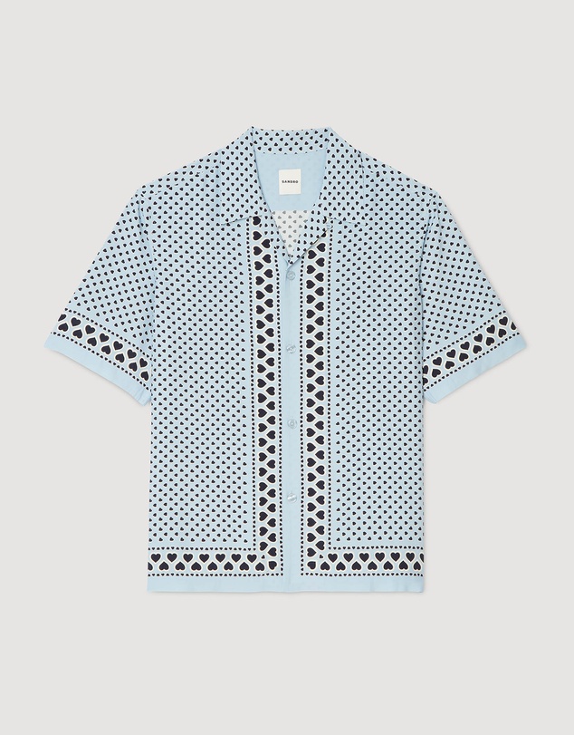 Sandro - All Over Coeur Mc Shirt