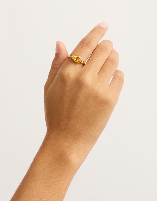 By Charlotte - Gold Radiant Soul Ring - Sun