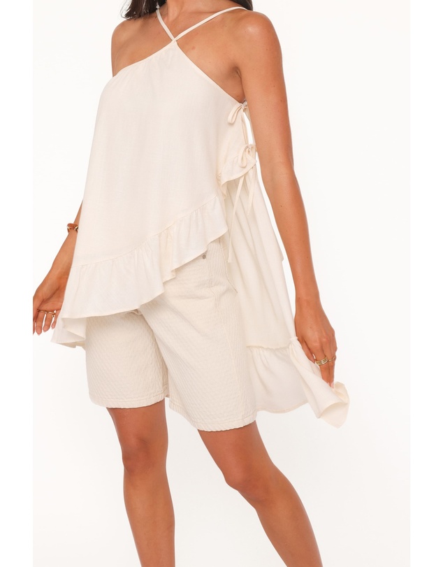 Petal & Pup - Cascade Asymmetric Top - Cream