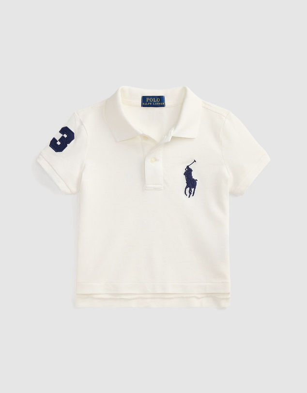 Polo Ralph Lauren - Boxy Big Pony Stretch Mesh Polo Shirt - Kids