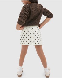 Seed Heritage - Embroidered Denim Skirt