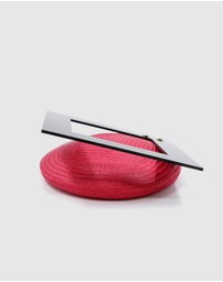 FORD MILLINERY - Mod Square Red/Black