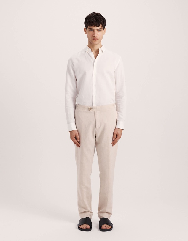 SABA - Elias Linen Cotton Regular Side Adjuster Pant