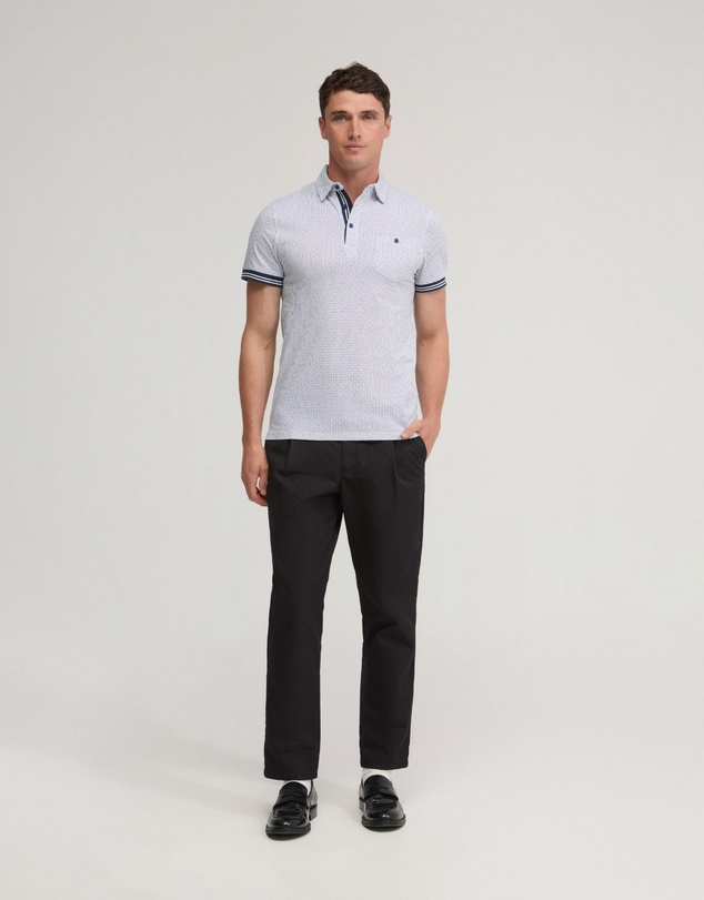 Oxford - Milo Cotton Jersey Printed Polo