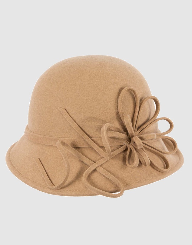 Max Alexander - Winter Felt Mocca Cloche Hat