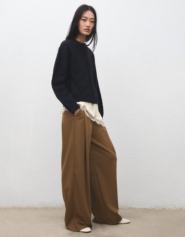 M.N.G - Pleated Wide Leg Trousers