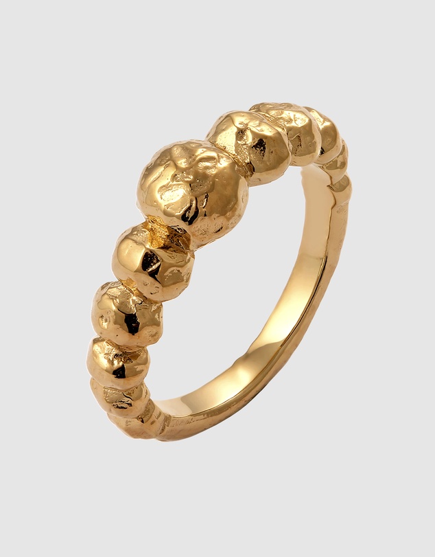 Haze & Glory - ICONIC EXCLUSIVE - Ring Bubble 925 Sterling Silver Gold-Plated