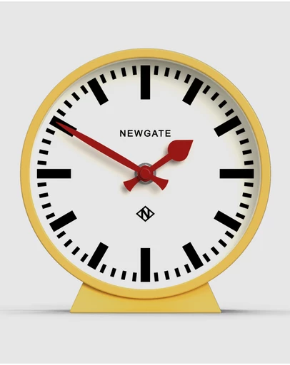 Newgate - Newgate Railway Mantel Clock Cheeky Yellow