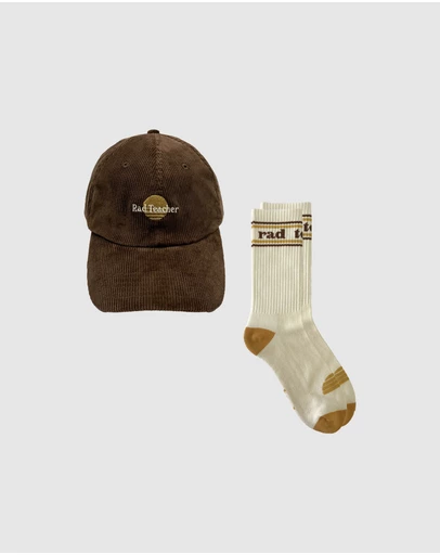 Banabae - Rad Teacher Cord Cap and Sock Bundle