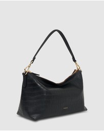 SABEN - Claudia Shoulder Bag Black Croc