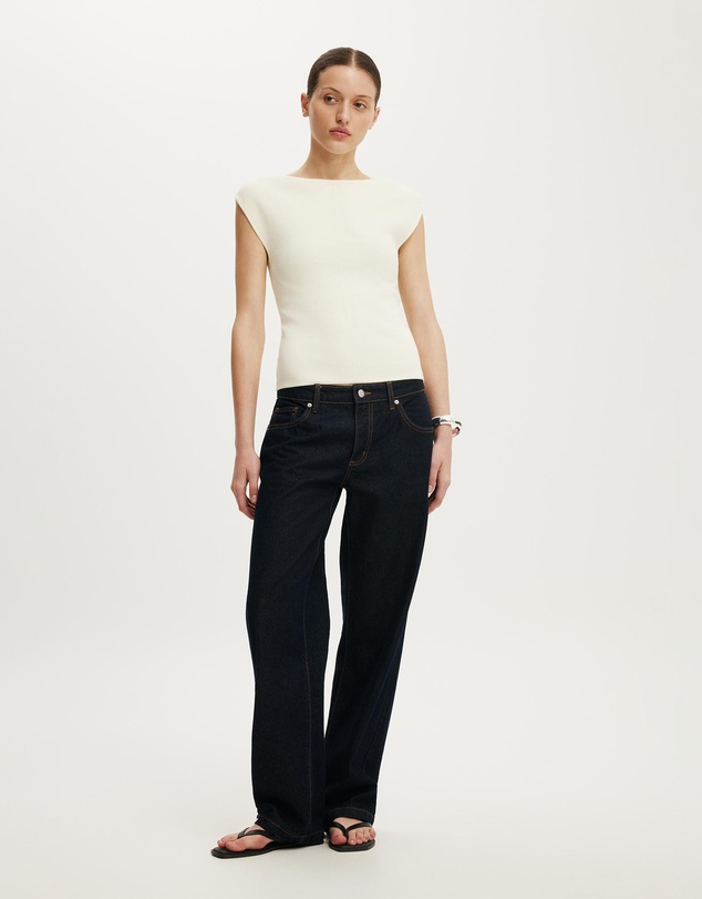 Cotton On - Double Knit Boat Neck