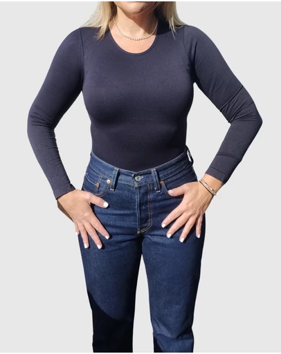Core Trainer - High Neck Long Sleeve Sculpting Bodysuit