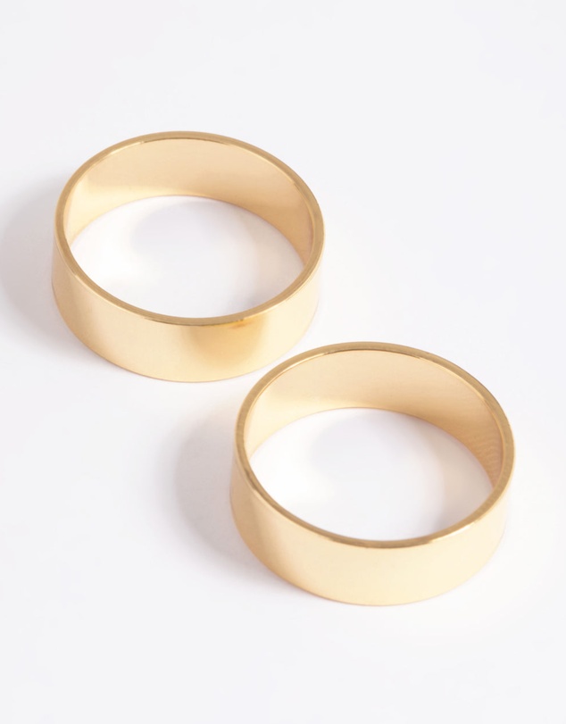 Lovisa - Gold Plated Cigar Band Ring
