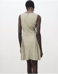 M.N.G - Boat-Neck Dress With Pleats