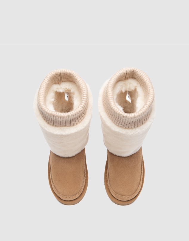 EVERAU - Australian Shepherd Ugg Short Millen Double Faced Sheepskin Upper UGG Boots