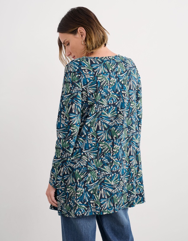 Seasalt - Seasalt Cornwall Blue L/S Screenprint Tunic