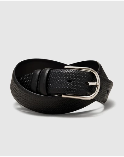 Politix - Textured Leather Belt