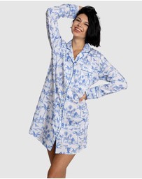 Sant And Abel - Women's Skydog Blue Night Shirt