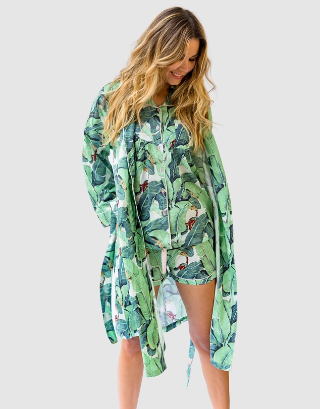 Sant And Abel - Women's Martinique® Green Banana Leaf Robe