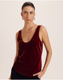SABA - Lea Velvet Bias Tank