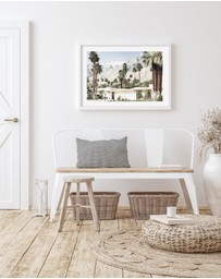 Olive et Oriel - Palm Springs House Art Print