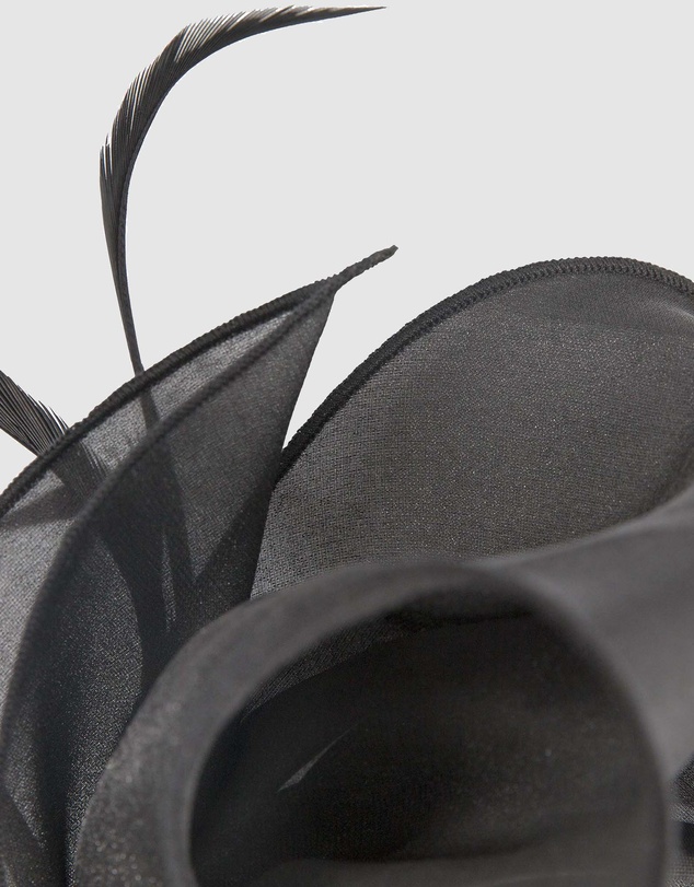 Max Alexander - Black Organza Bow Fascinator