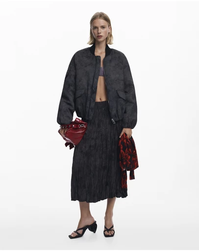 Desigual - Embroidered bomber jacket