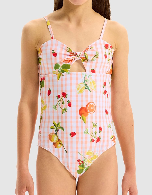 Seafolly - Citrus Gingham One-Piece - Teens