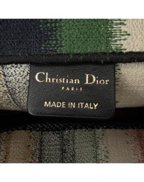 Pre-Loved by Azura Reborn - Pre-Loved dior Striped Canvas Tote Bag with Dual Top Handles and Interior Compartment