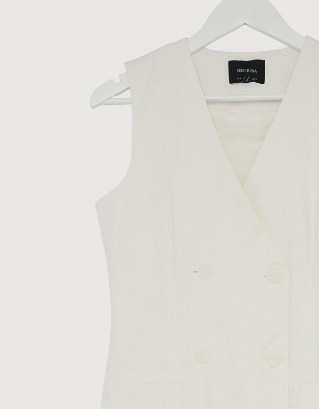 Revibe - Repaired Decjuba Elaine Maxi Vest Dress - AU 6
