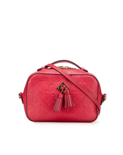 Pre-Loved by Azura Reborn - Pre-Loved louis vuitton Embossed Leather Crossbody Bag with Tassel Accent and Top Handle
