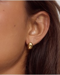 CENDRE - Bean Earrings 14K Gold