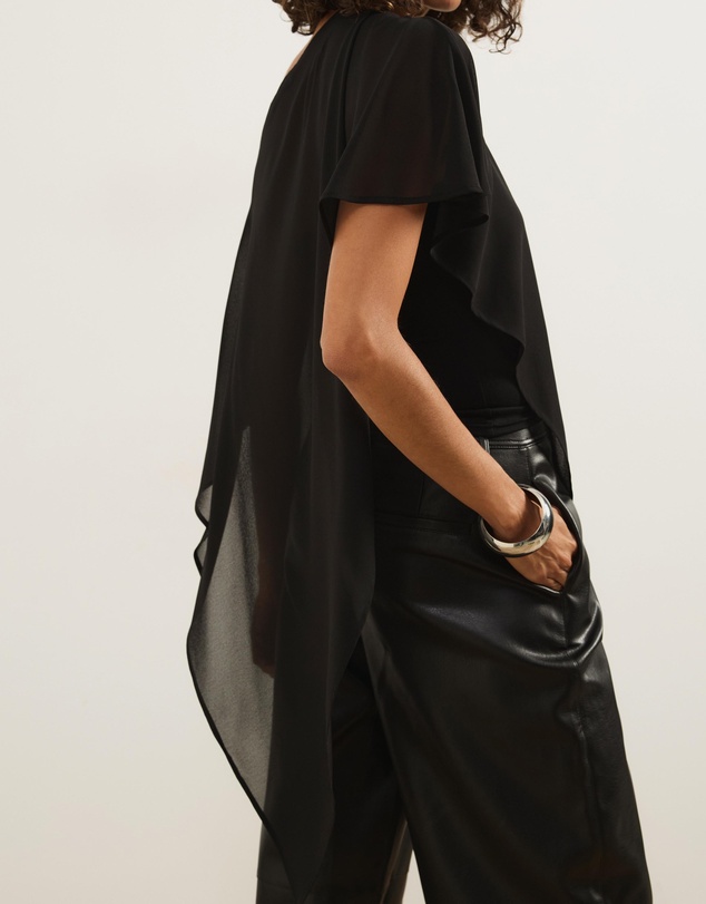 Atmos&Here - Molly Sheer Chiffon Poncho With Cami Top